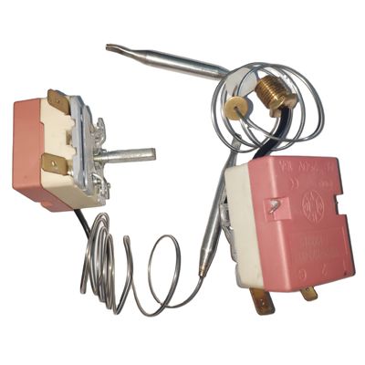 Termostato capilar de secador elétrico com baixa temperatura e faixa de temperatura 50-250